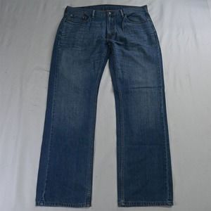 Levi's 36 x 34 559 Relaxed Straight‎ Medium Wash Denim Jeans
